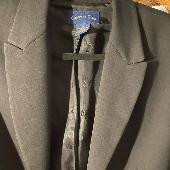 Charter Club black blazer - Picture 3 of 4